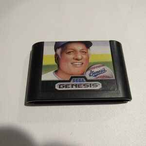 Tommy Lasorda Baseball Sega Genesis Cartridge (1989)‎
